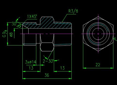 机械零件cad图纸
