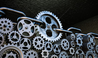 3D机械齿轮图片素材_免费下载_jpg图片格式_VRF高清图片500990290