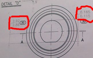机械加工工厂图纸中一个零件部位标注有两个尺寸数值,取哪个值 采用的都是公制还是英制