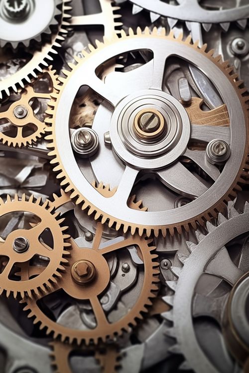 工业之美 探索机器部件工厂中的齿轮零件摄影艺术